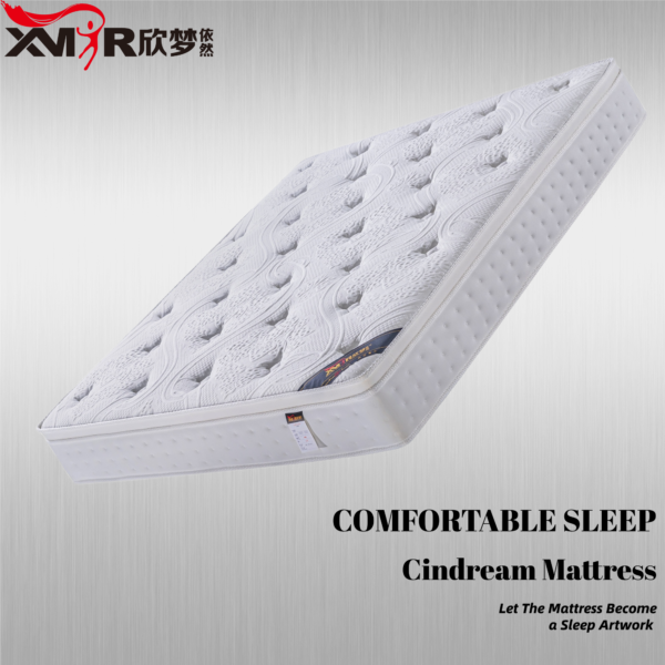 Free Silk Cotton Natural Latex Top - Level Elastic Individually Pocketed Spring Mattress