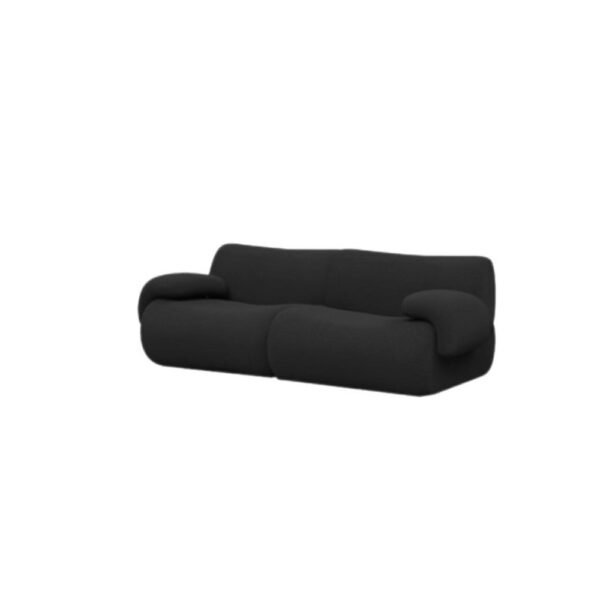 China Factory Modern Velvet Tufted Sectional Fabric Living Room Two Seater Vacuum Pack Sealed Compressed Frameless Foam Sofa - Image 5